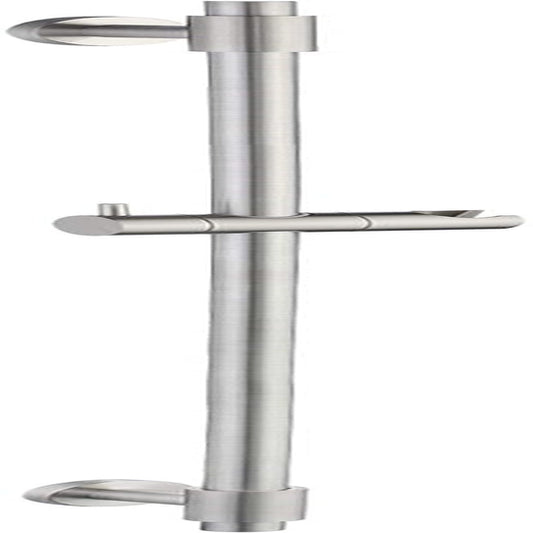 Saliscendi Doccia Acciaio Inox SUS304 100CM, Asta Doccia Saliscendi Asta Doccia Con Supporto Soffione Regolabile, Spazzolato, F209S100-BS