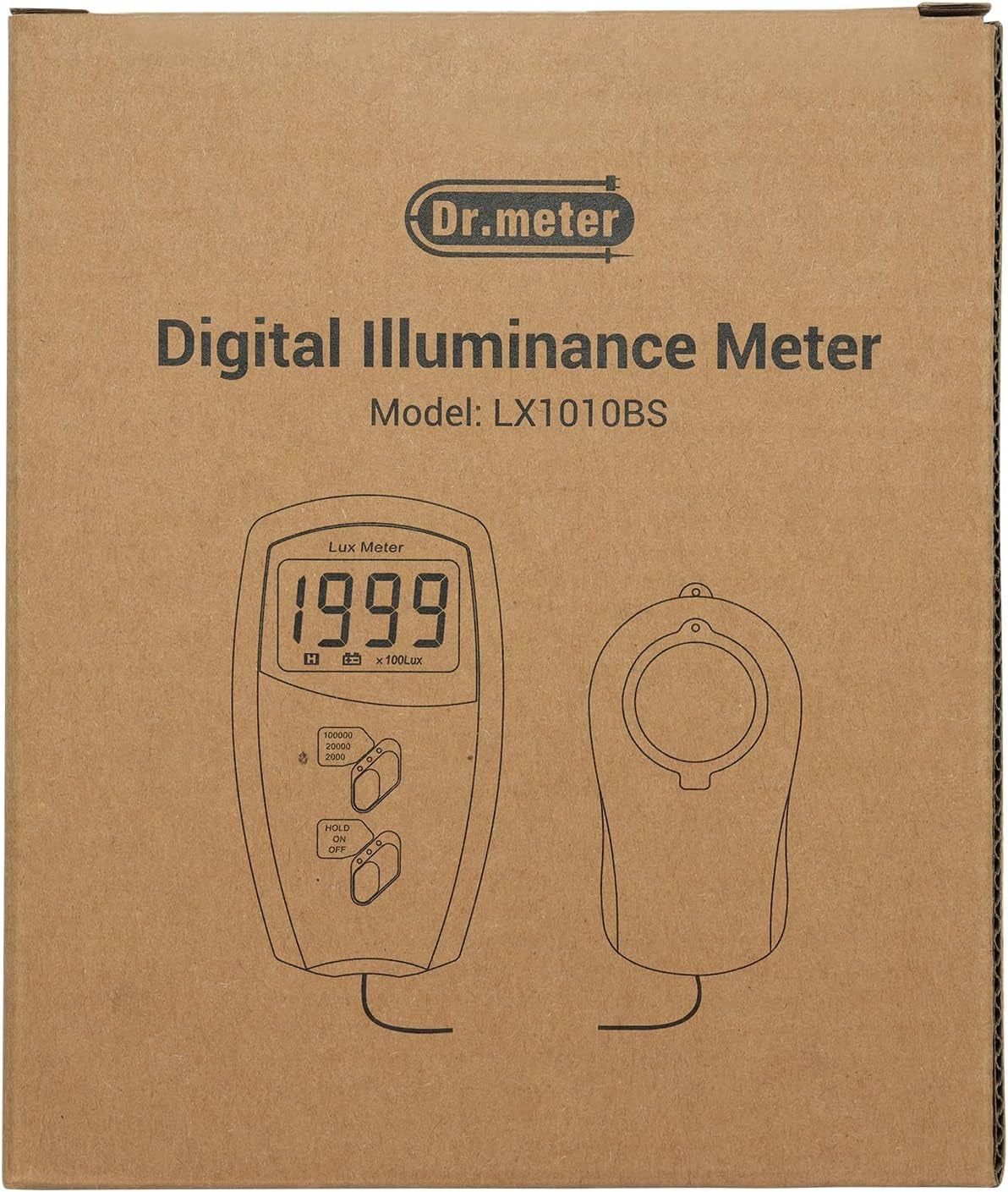 Luxmetro, Esposimetro Fotografico Portatile Digitale Portata Illuminazione Digitale 0-100.000 Lux Luxmetro Tipo Di Design Diviso Alta Precisione Batteria Inclusa