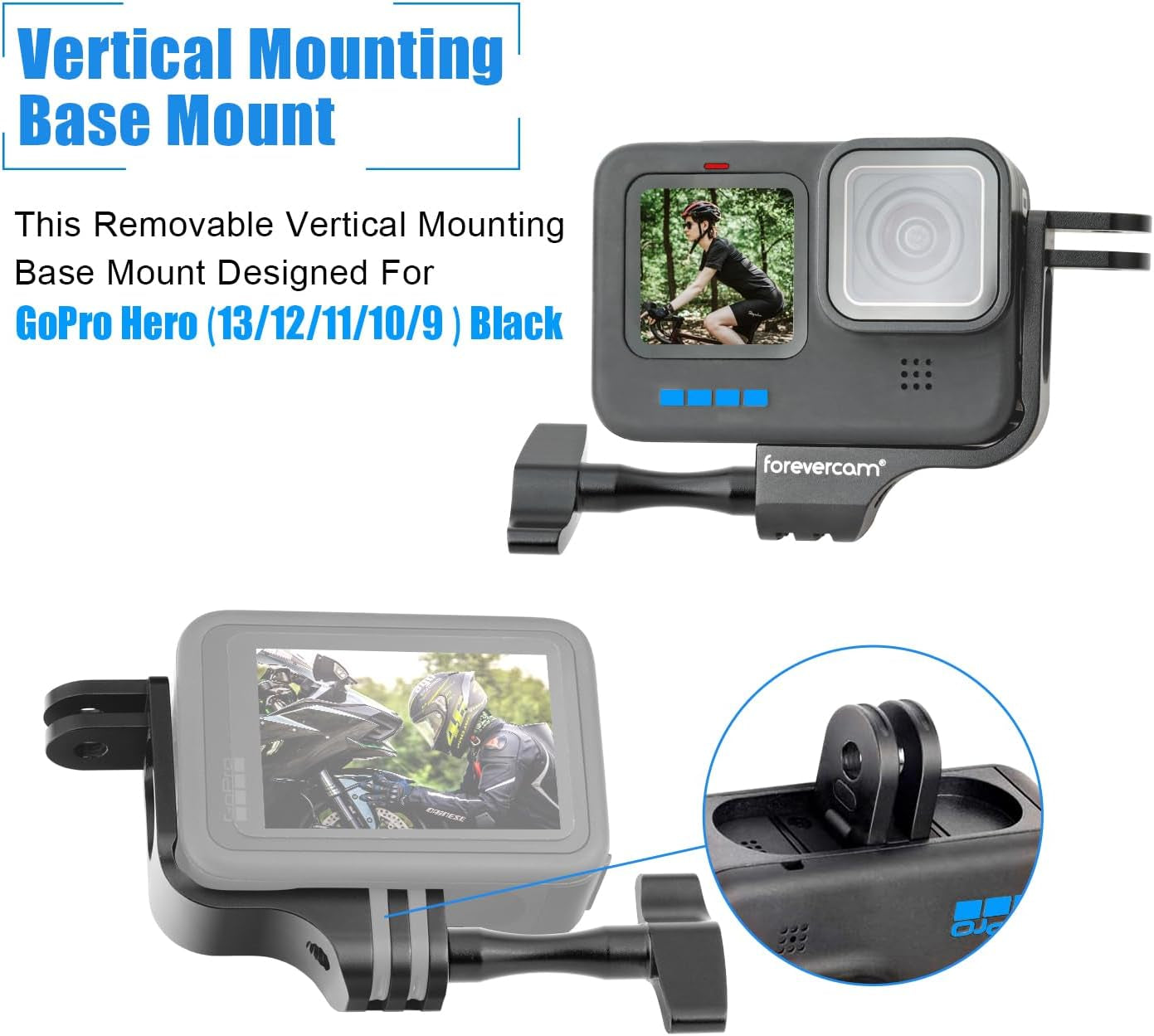 Alluminio 90 ° L Forma Verticale Mount Adapter Compatibile per Gopro Hero 9/10/11/12 Montaggio Gomito