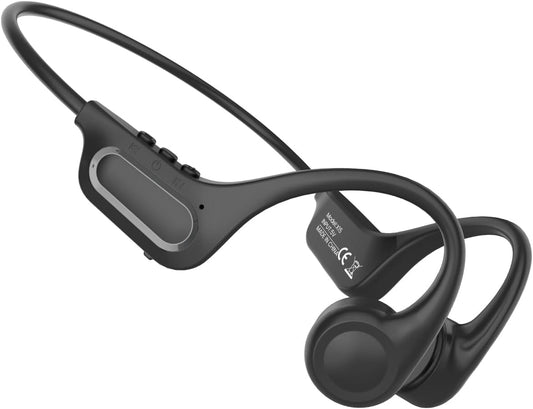Cuffie Conduzione Ossea, Cuffie Conduzione Ossea Bluetooth 5.3, Auricolari Conduzione Ossea Di Tipo C, Impermeabili IPX6, per Jogging, Ciclismo