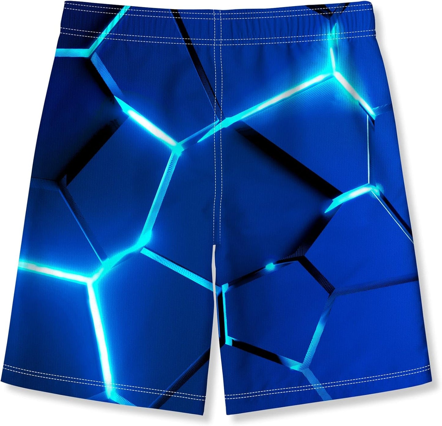 Pantaloncini Da Bagno Bambino Ragazzi 3D Graphic Costume Da Bagno Estate Asciugatura Veloce Pantaloncini Da Spiaggia Con Fodera in Rete 6-14 Anni