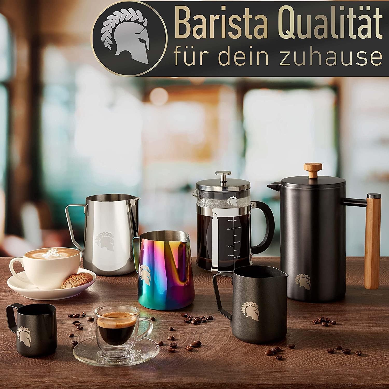 ® Distributore in Acciaio Inox Nero Regolabile in Altezza – Leveler Tool per Una Perfetta Farina Di Caffè Nel Portafiltro – Distributore Espresso per Risultati Perfetti. (54Mm)
