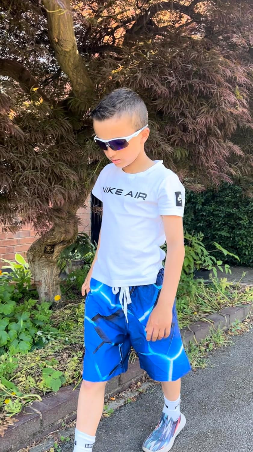 Pantaloncini Da Bagno Bambino Ragazzi 3D Graphic Costume Da Bagno Estate Asciugatura Veloce Pantaloncini Da Spiaggia Con Fodera in Rete 6-14 Anni
