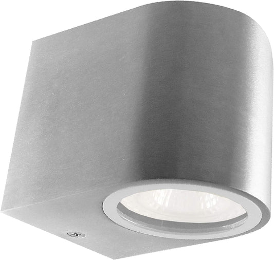 4W Downlight LED Apparecchio per Esterni | Apparecchio Da Parete in Alluminio New York 1-Fold | IP54 Incl. Lampadina | Apparecchio Da Parete in Bianco Caldo per Interni Ed Esterni