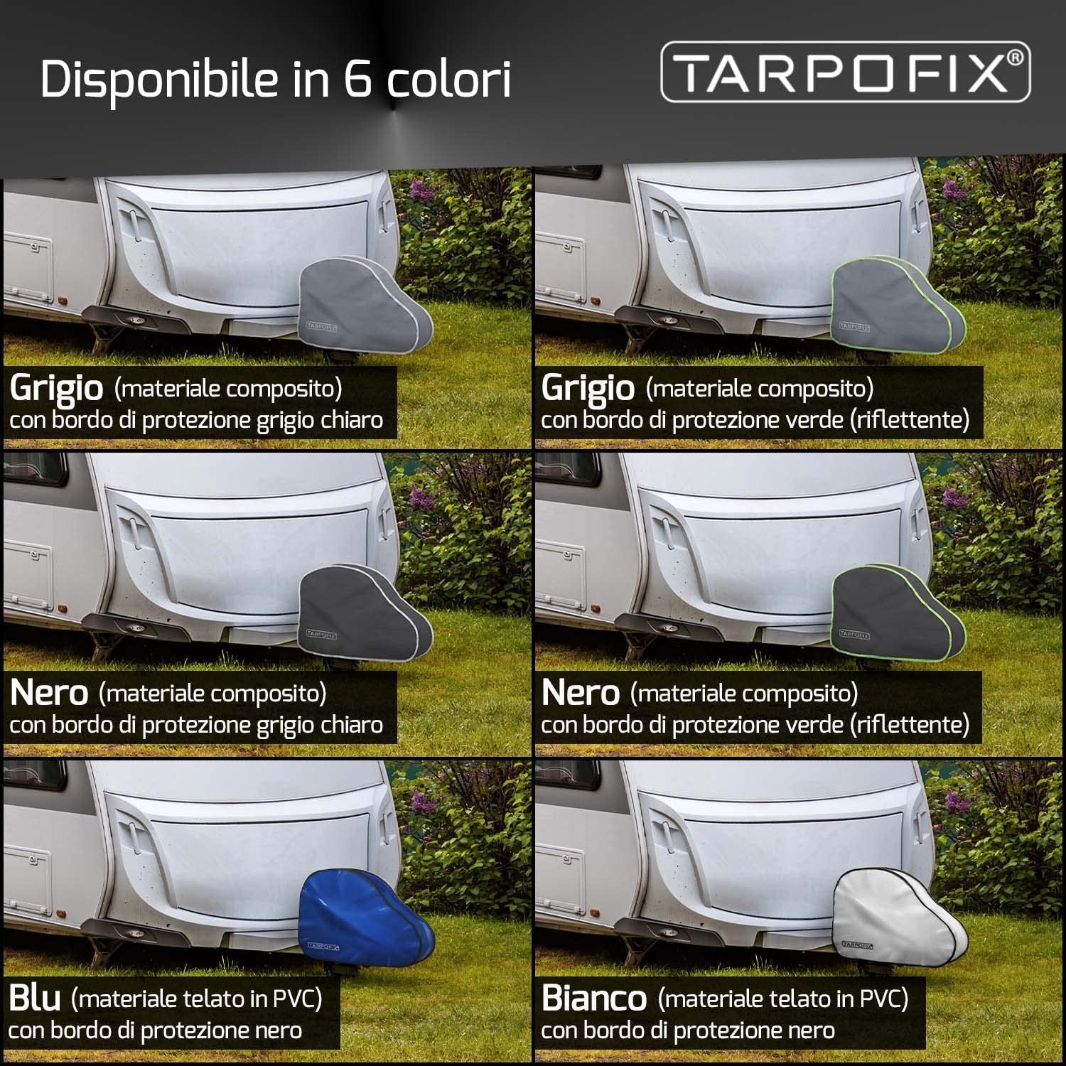 ® Copritimone Caravan Con Doppia Chiusura a Scatto - Copri Gancio Roulotte Di Ottima Fattura Universale per Roulotte - Copri Gancio Traino per Rimorchi Con Gancio