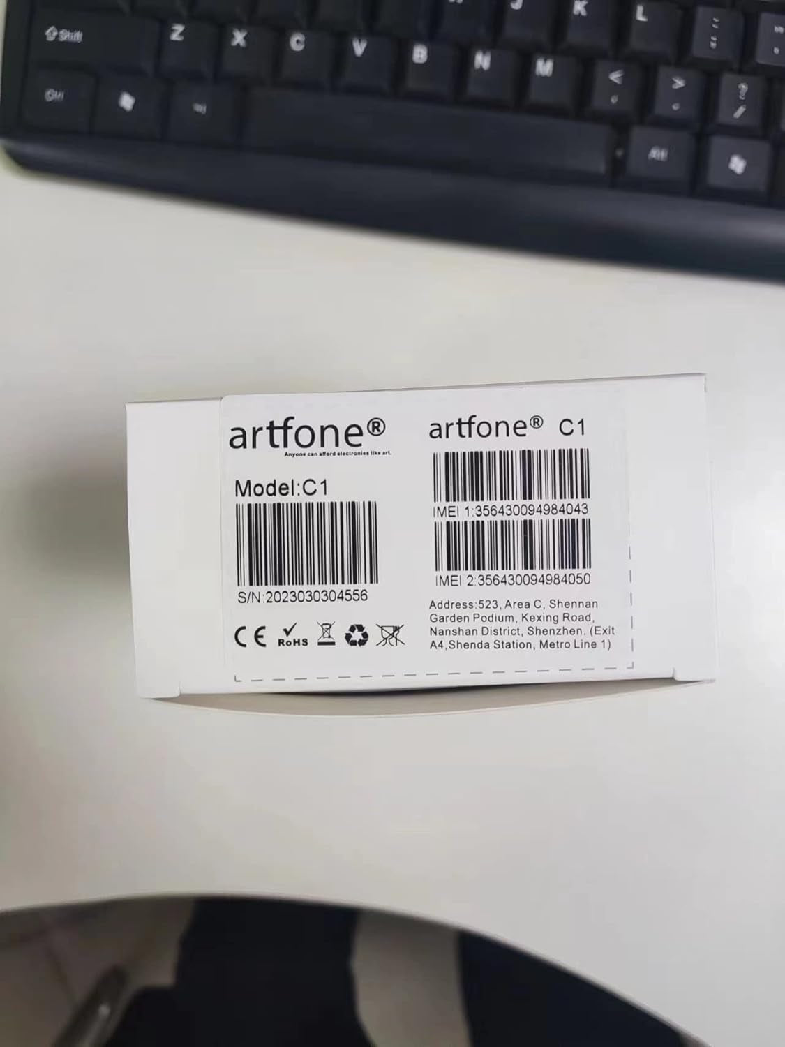 C1 Telefono Cellulare Anziani, Pulsanti Grandi, Volume Grande, Funzione Sos,Nero
