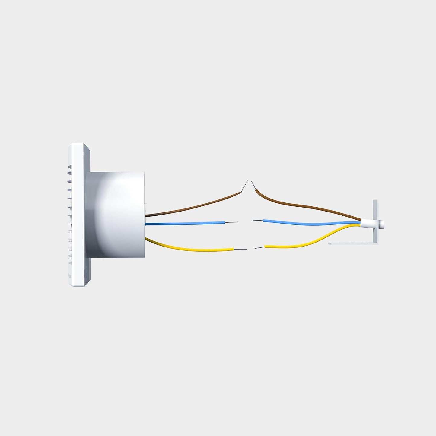 Ventilatore Da Bagno 100 Mm, Funzionamento Silenzioso, Basso Consumo Energetico, Montaggio a Parete Con Timer, per Cucina, Bagno, Serra, Garage, 4 Pollici, CAWW-09ET