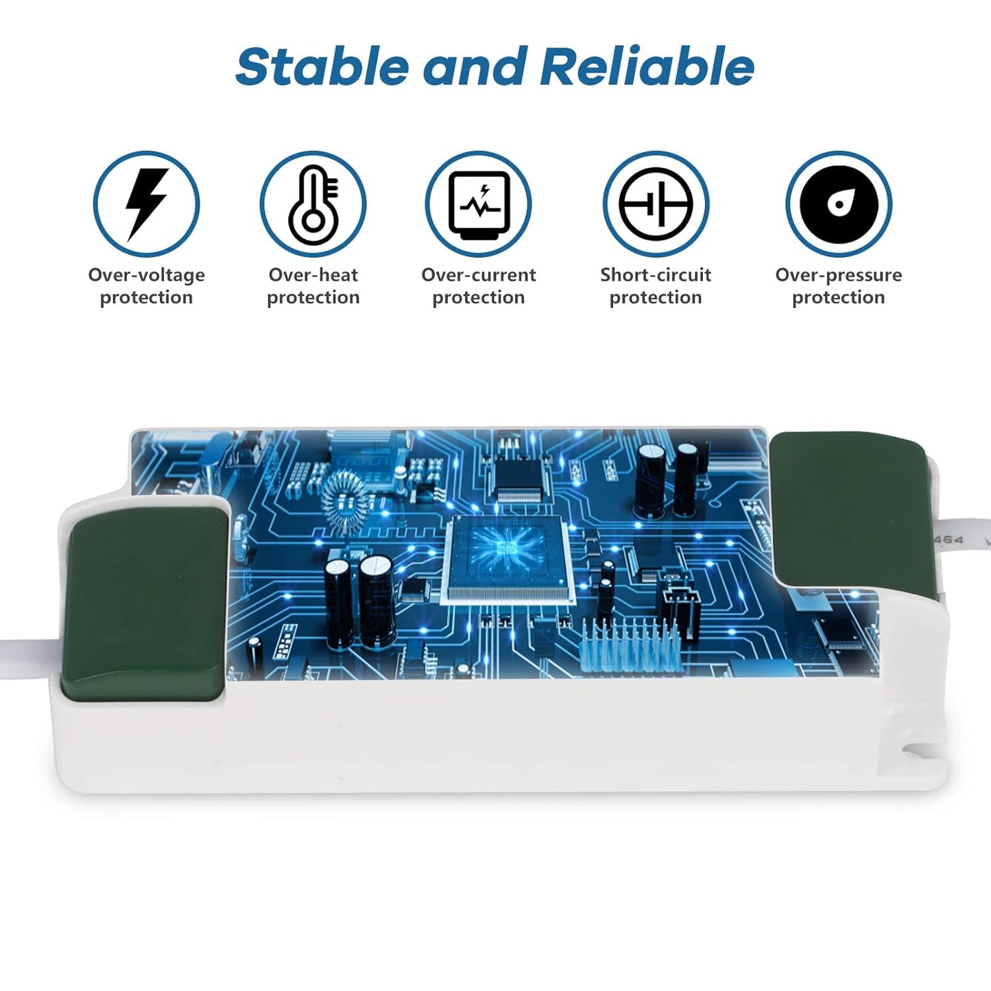 60W Trasformatore LED Driver per Luci Da Incasso 60X60 120X30 120X60 Lampada Del Pannello LED 200-240Vac 27-40Vdc 1500Ma Corrente Costante Alimentatore Non-Dim, GS-PA60A02-1500, TUV CE CB