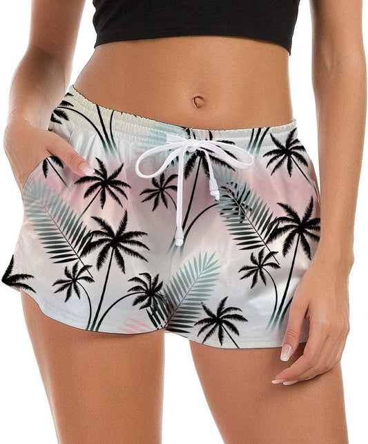 Pantaloncini Da Bagno Donna 3D Graphic Pantaloncini Da Spiaggia Pantaloncini Da Bagno Estate Pantaloni Da Ginnastica Da Palestra Novità Workout Con Coulisse Regolabile Pantaloncini