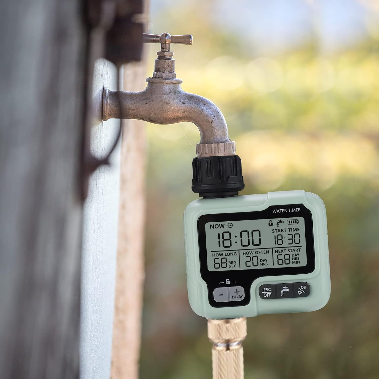 Irrigatore Giardino Timer per Irrigazione Giardino Computer Irrigazione IPX5 Timer Automatico Dell'Acqua Facile Controlla