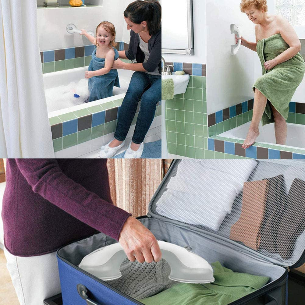 Maniglie Ventosa Da Bagno 30Cm, Doccia Anziani Maniglia Con Ventosa, Maniglione Ventosa Bagno per Anziani Disabili, 1 Pezzi