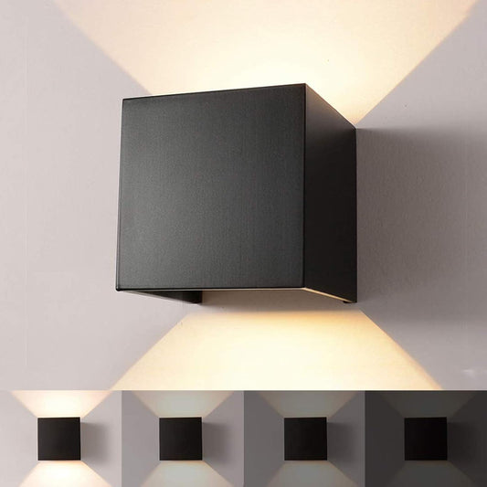 WZOED - Lampada Da Parete a Intensità Variabile, 12 W, per Interni, Impermeabile, Con Angolo Di Irradiazione Regolabile, IP65, Illuminazione a LED per Interni Ed Esterni