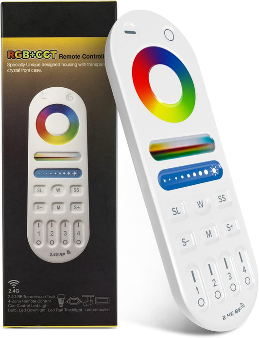 LM091 2.4G RF Telecomando Di Ricambio Compatibile Con RGBCCT WB5 LM053 Luminosità Modalità Colore Regolabile LED Controller 4 Canali 99Ft Control Distance 4-Zone Group Control Control