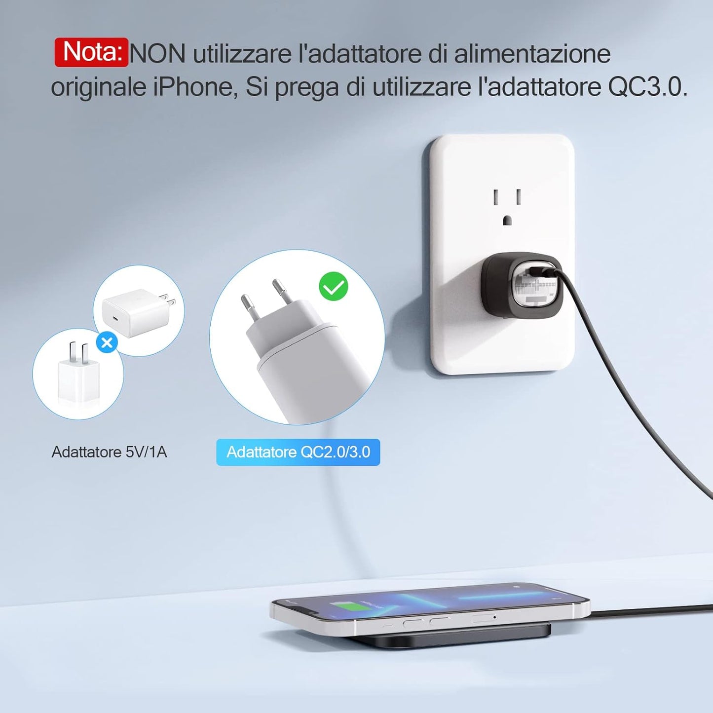 15W Caricatore Wireless Veloce Qi Rapida, Caricabatterie Wireless per Iphone 15/14/13/12/11/X/XS/8P, Airpods, Galaxy S24/23/S22, Pixel, Huawei, Xiaomi (Pelle Nera)