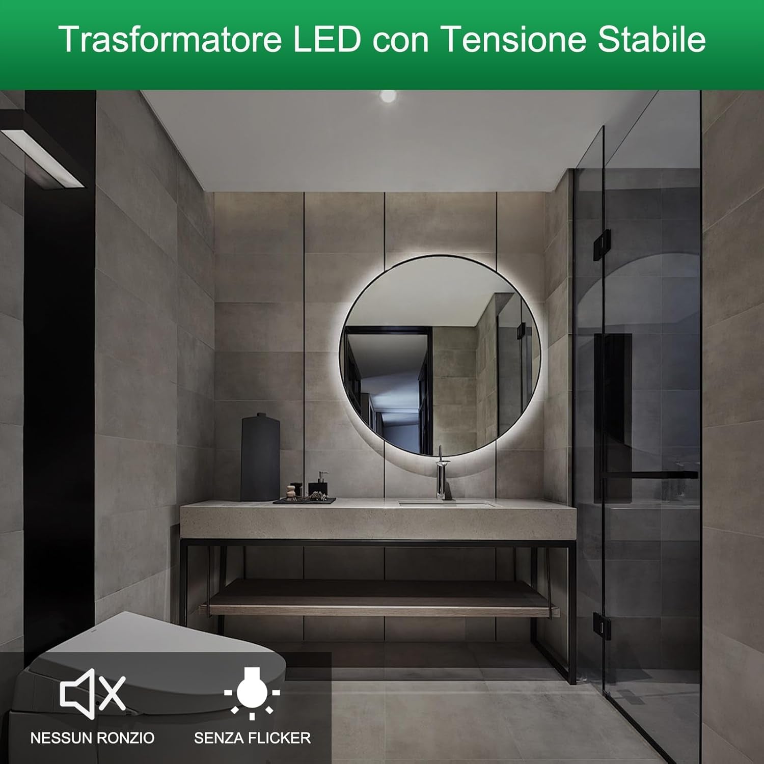 Trasformatore LED Dimmerabile 24V 100W, 0/1-10V E Dimmerazione a TRIAC, Alimentatore 24V 4.17A Di Tensione Costante, Driver LED Di Bassa Tensione per Strisce LED, Luce Dell'Armadio