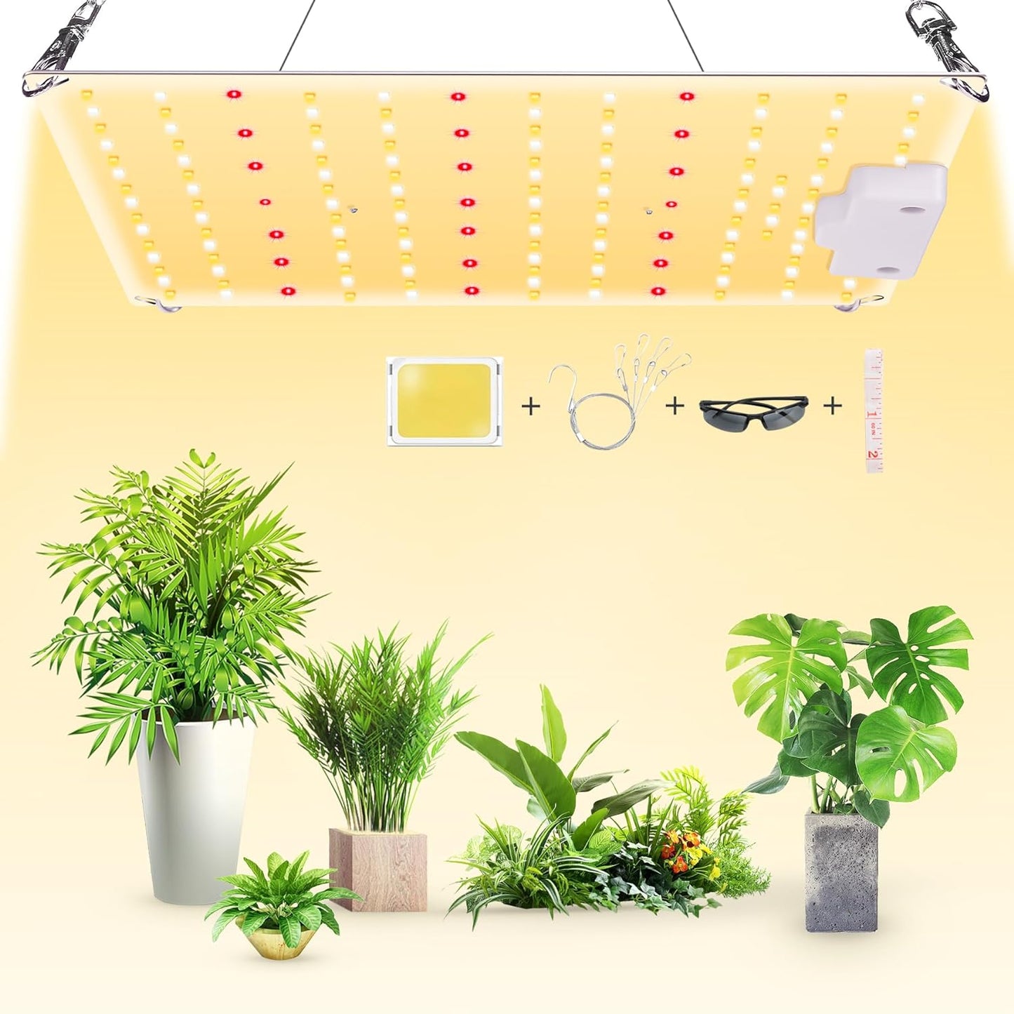 2023 Lampada per Piante, 500W LED Lampada per Piante Con IR, Lampade per Coltivazione Indoor Spettro Completo LED Coltiva Luce Piante Indoor Verdure E Fiori (3000K 5000K 660Nm 730Nm)