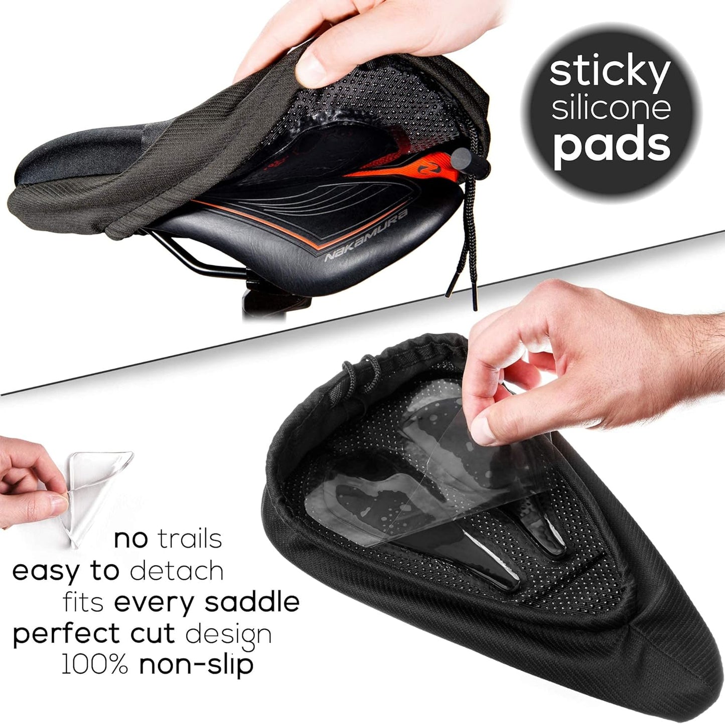 Coprisella per Bici in Gel Con Copertura Impermeabile – Bici Morbida Professionale per Ciclismo Da Strada, Montagna O Spinning