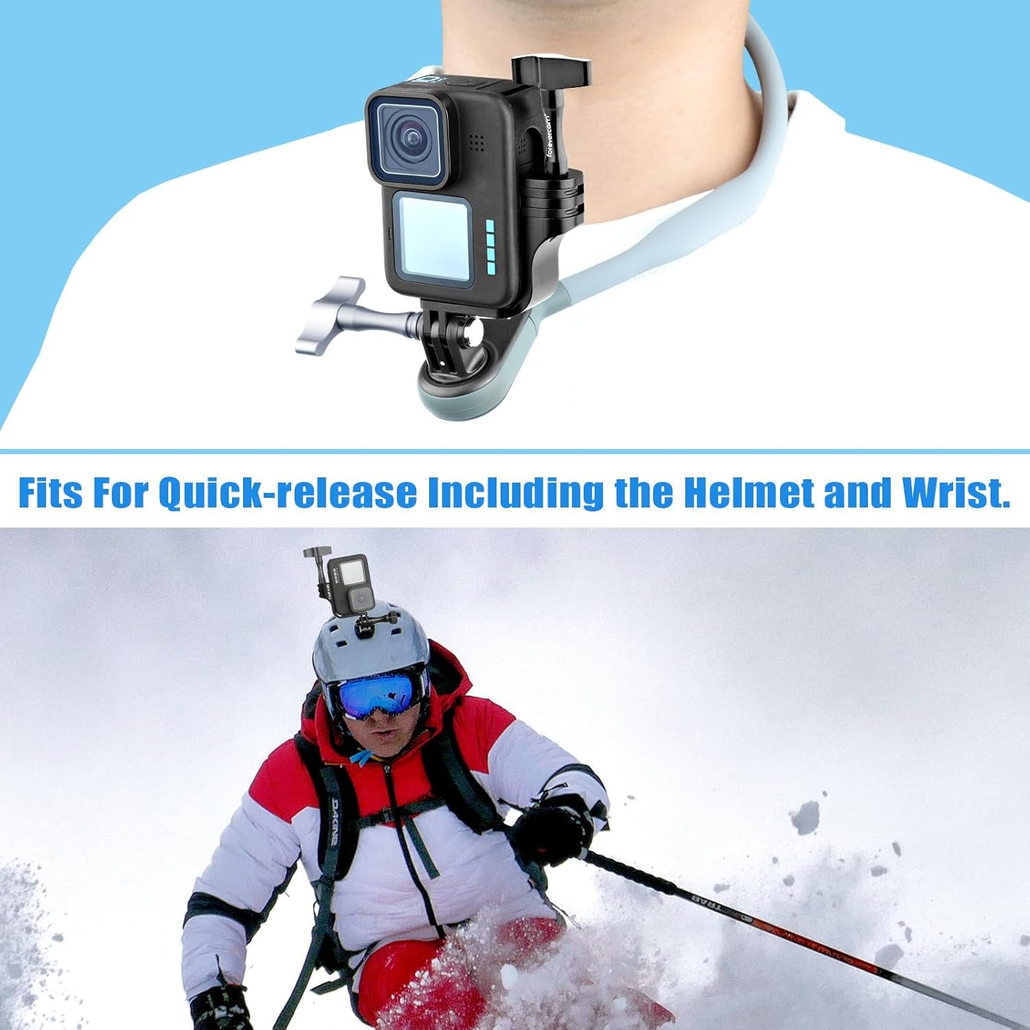 Alluminio 90 ° L Forma Verticale Mount Adapter Compatibile per Gopro Hero 9/10/11/12 Montaggio Gomito