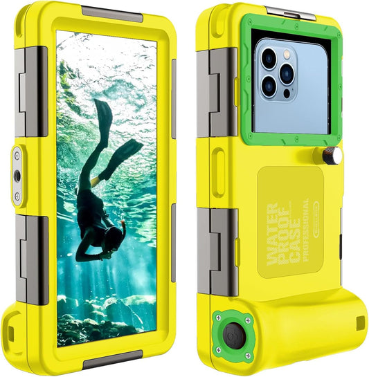 Custodia Impermeabile IPX8 Impermeabile Profonda 15 M Universale Immersioni Professionali per Cellulare Subacqueo Custodia per Iphone Samsung Huawei Xiaomi