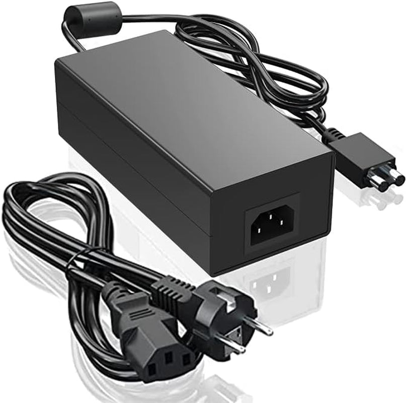 Xbox One, Alimentatore Di Rete Brick Power Adapter, Power Supply Brick per Xbox One, Caricatore AC Con Cavo Di Ricarica EU 100-240 V, Versione Silenziosa Migliorata