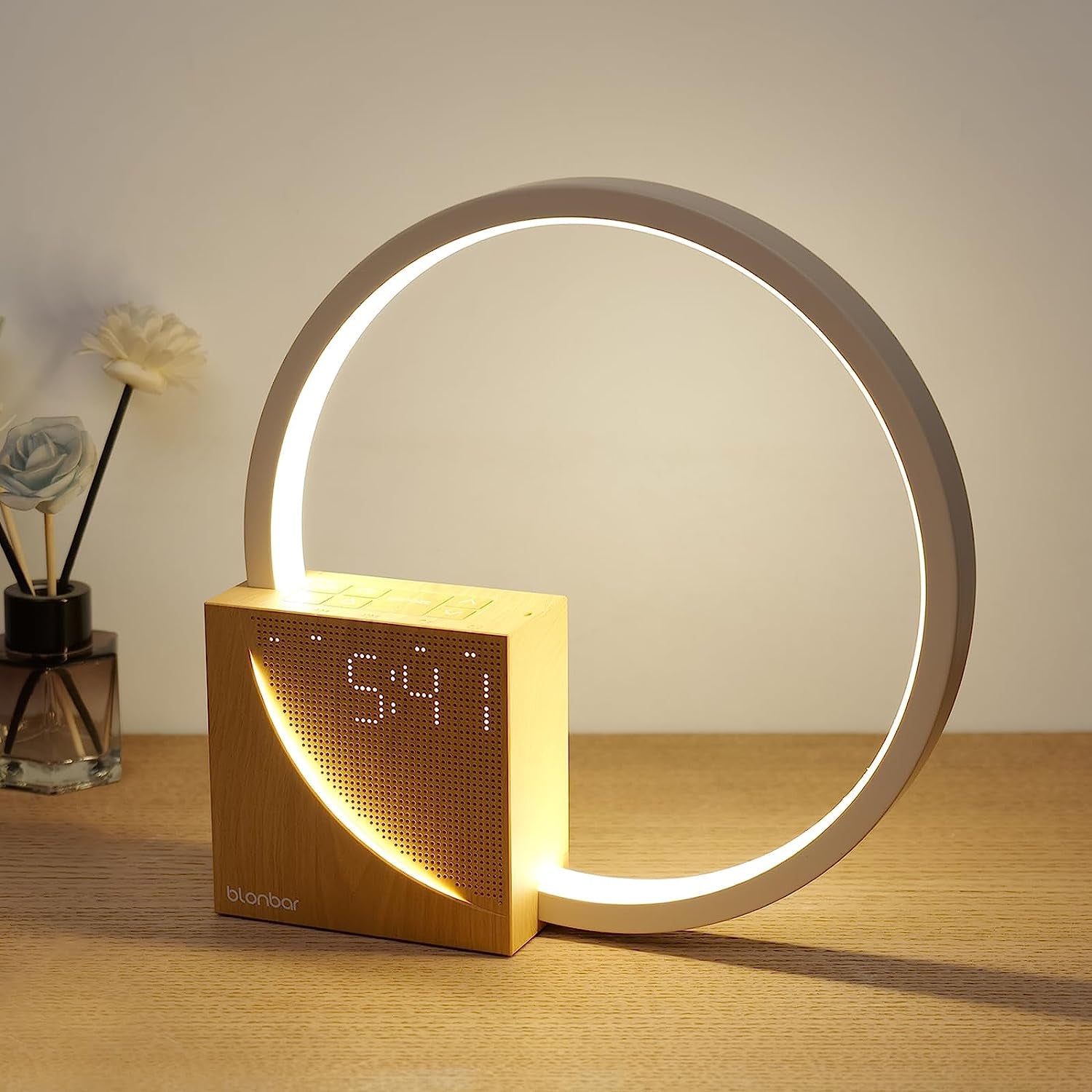 10W Lampada Da Comodino Con Funzione Di Ricarica USB, Sveglia Sveglia Touch Control Dimmerabile Aiuto Al Sonno per Bambini E Adulti, 3 Livelli Di Luminosità Luce Notturna per Camera Da Letto