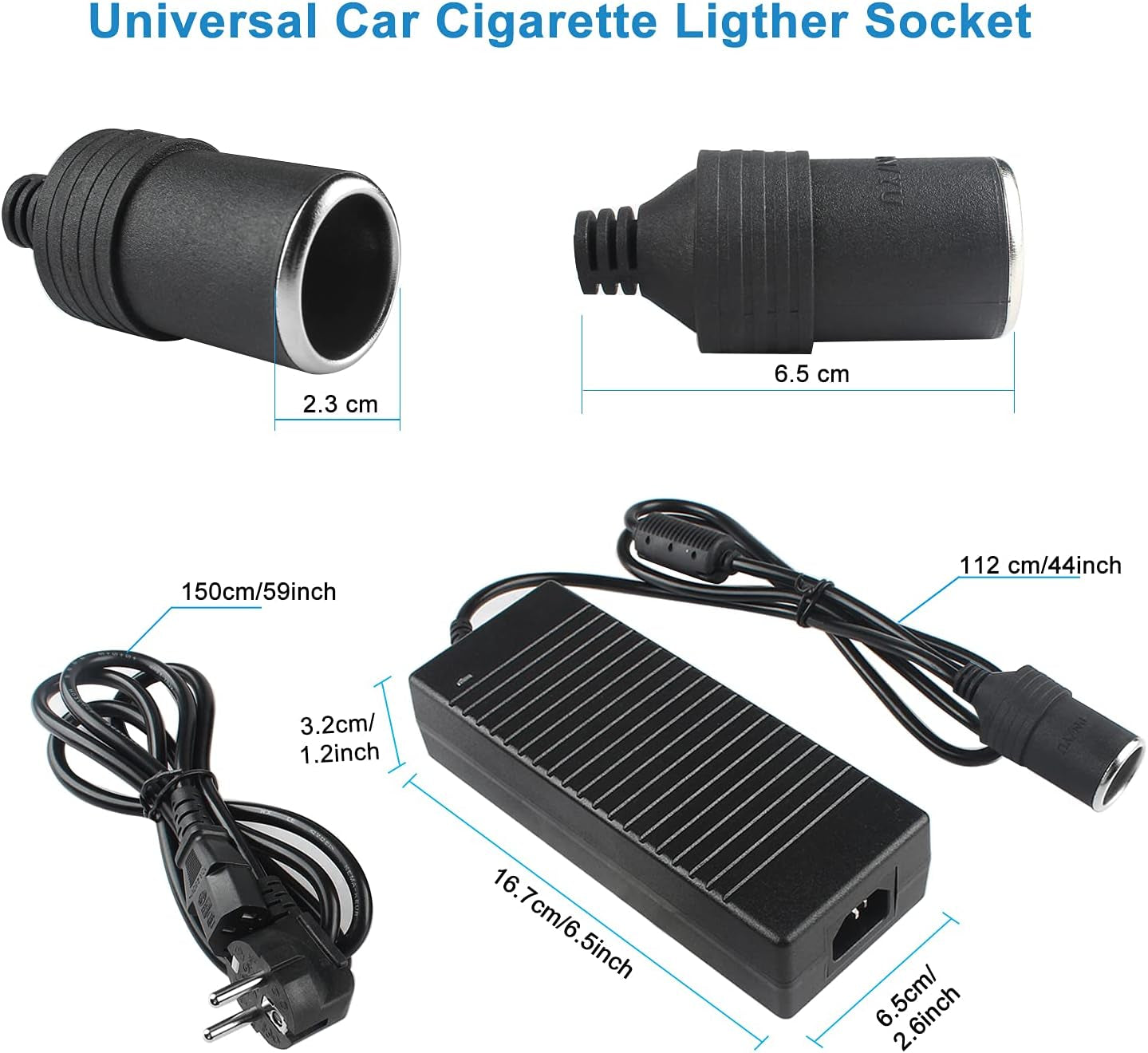 Adattatore 12 V 220 V 10 a 120 W, Adattatore 220 V 12 V Accendisigari Convertitore Presa Accendisigari Auto Adattatore Di Alimentazione Adattatore Di Alimentazione Da Sigaro a Alimentazione
