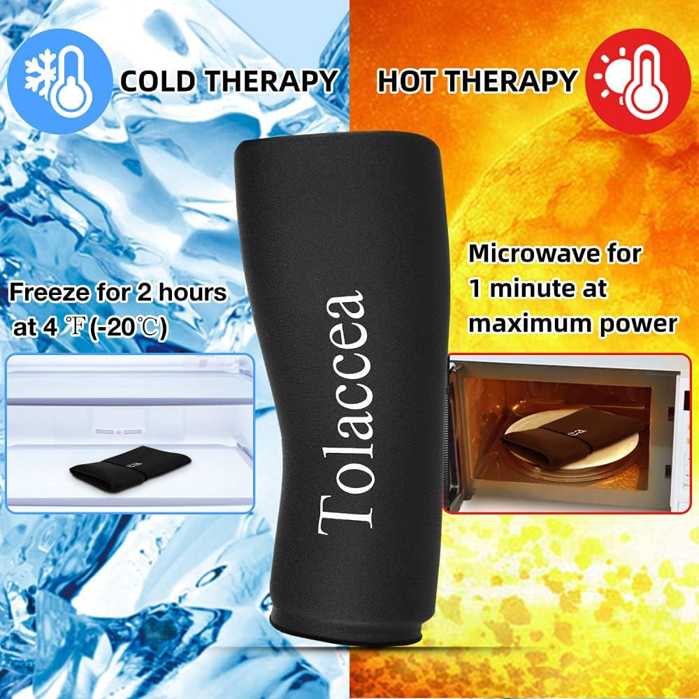 Terapia Calda E Fredda Impacchi Di Ghiaccio Flessibili Terapia a Freddo Manicotto Di Compressione Manicotto in Gel Riutilizzabile per Ferita Involucro Freddo per Ginocchio Polpaccio Caviglia Gomito(S)