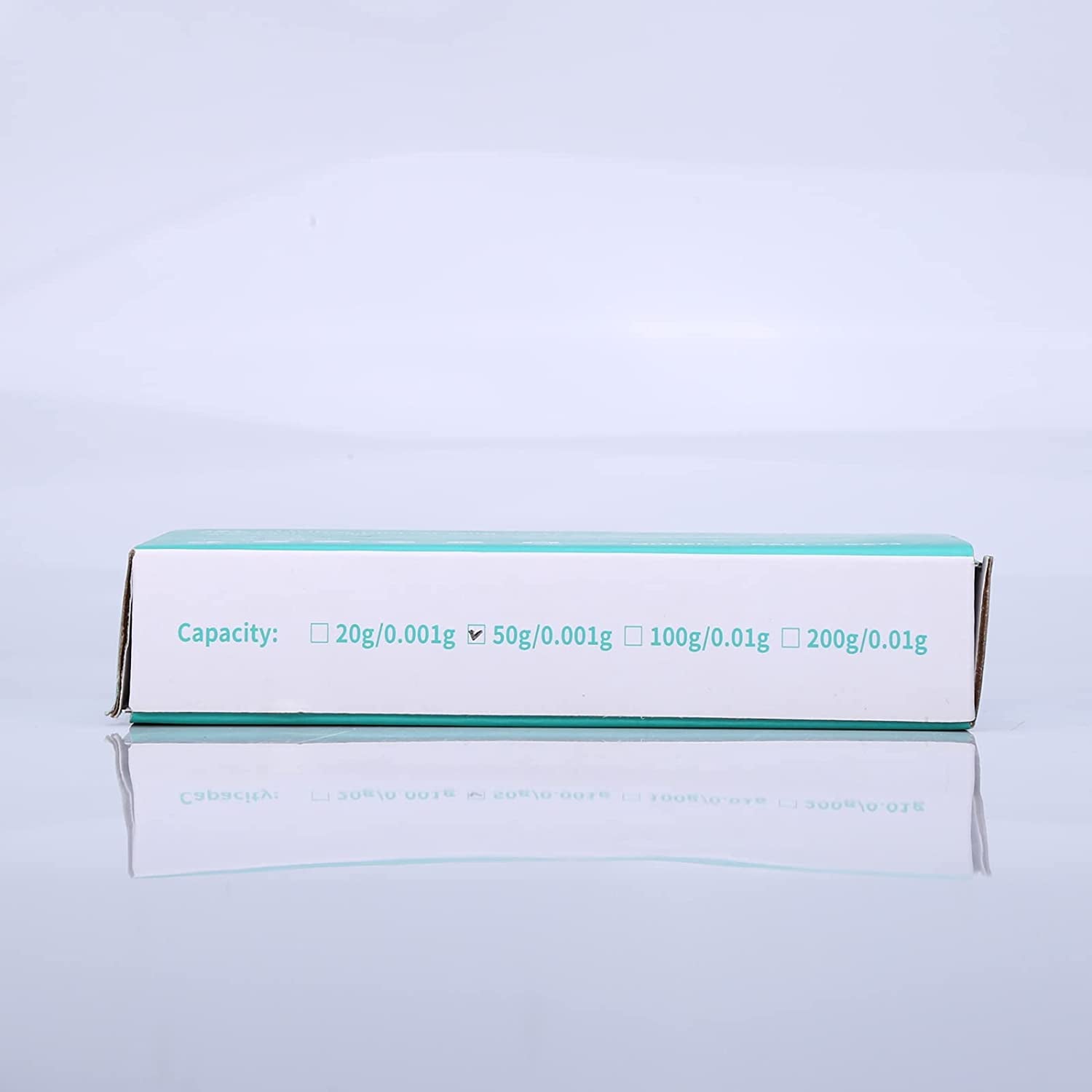 Báscula Digital De Precisión 50G/0.001G,  Mini Bilancia Da Cucina Con Peso Di Calibrazione 50 G E Pinzette, Bilancia Tascabile Con Display Tara E Retroilluminato (Batterie Incluse) - Blu