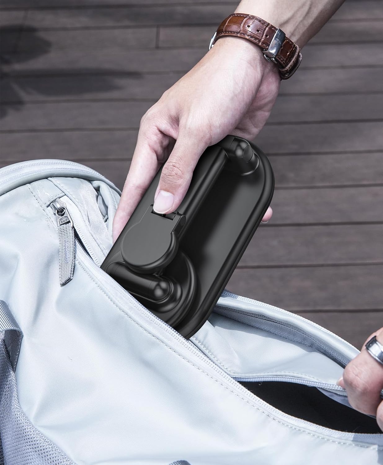 Caricabatterie magnetico Mag-Safe 3 in 1 per iPhone 15 14 13 12 Pro Max/Pro/Mini/Plus, stazione di ricarica pieghevole per Apple Watch Ultra 9 8 7 6 SE 5 4 3, caricabatterie wireless per Air Pod - Con caricatore USB C da 20 W