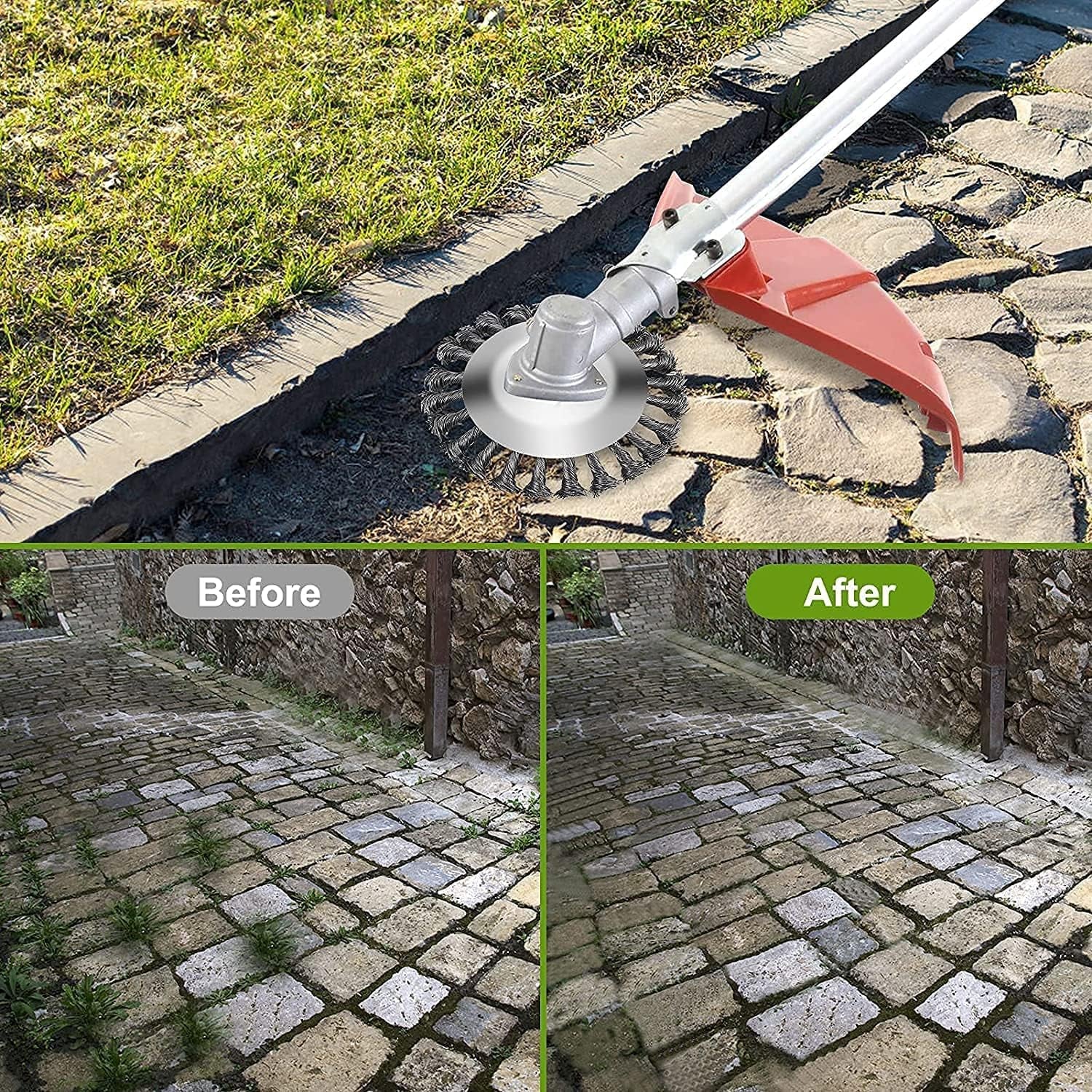 8'' Testa Di Taglio Del Tagliaerba per Tosaerba Da Giardino, Affilato, Altamente Efficiente, Spazzola per Erbacce Da Giardino,Testina Di Ricambio per Sarchiatrice per Tagliare Erba Spessa Ed Erbacce