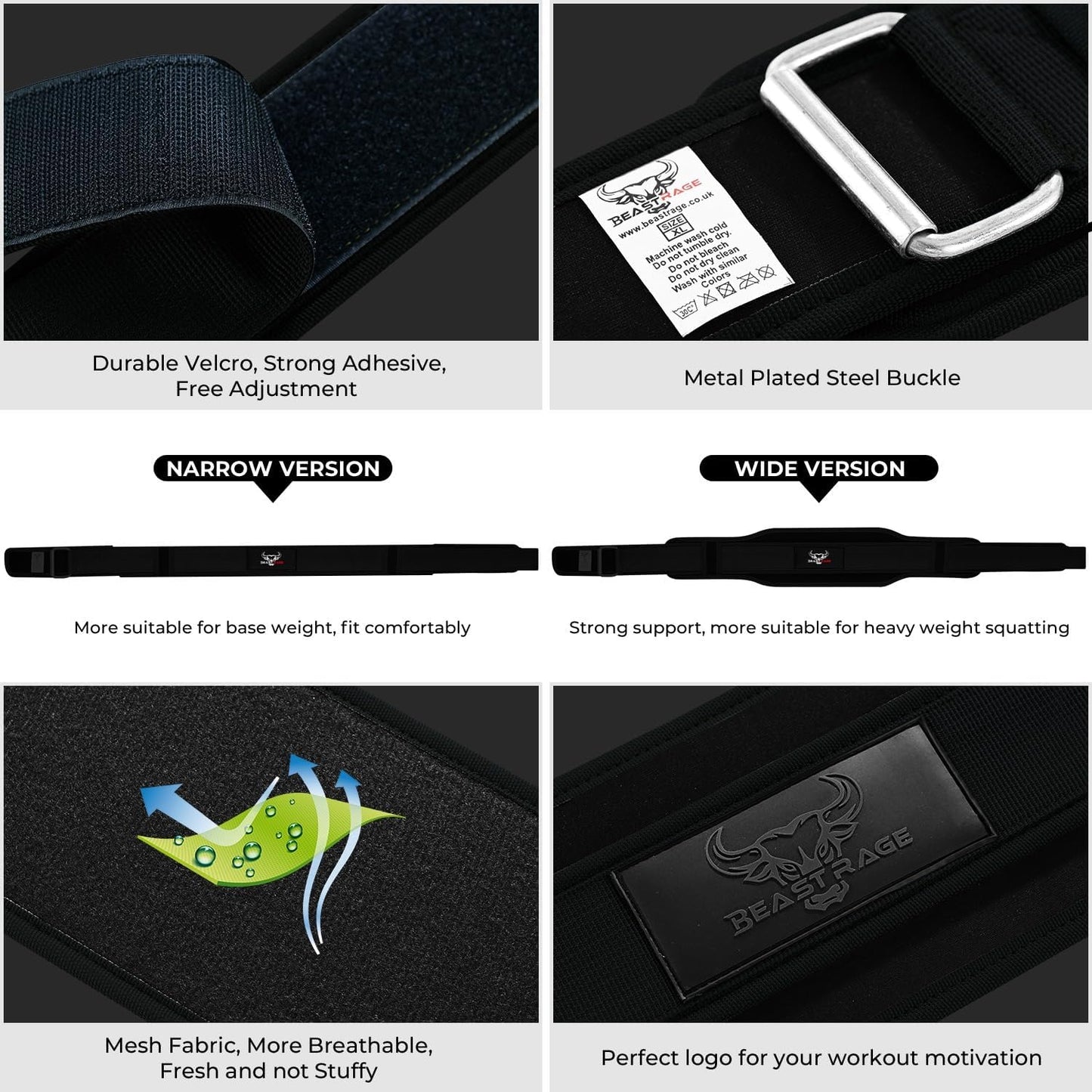 Cintura per Sollevamento Pesi a Doppia Forza 5.5 Imbottita in Neoprene per La Schiena, Palestra, Bodybuilding, Stacchi Da Terra, Esercizi Di Sollevamento Pesi, Fitness, Allenamento per Uomini E Donne,