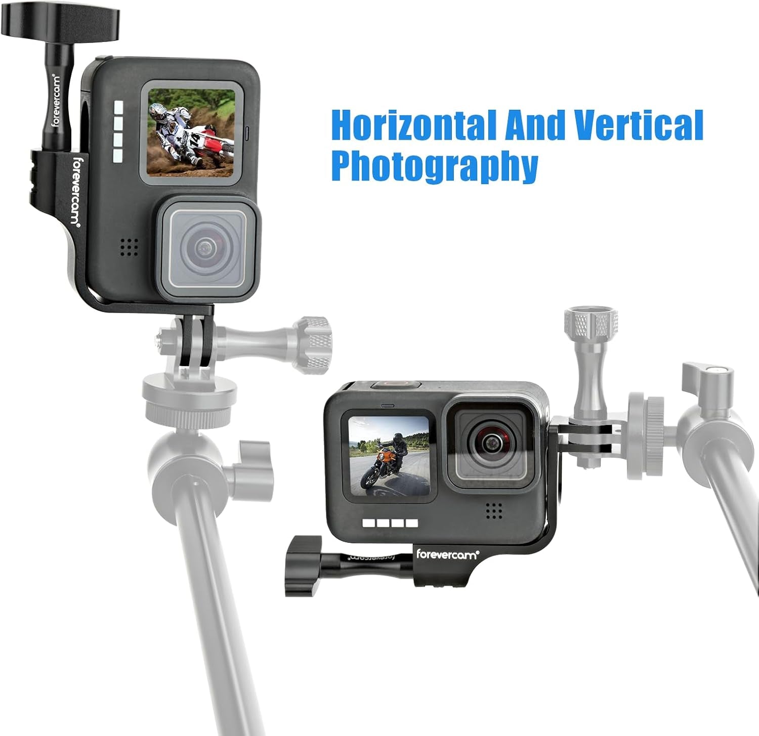Alluminio 90 ° L Forma Verticale Mount Adapter Compatibile per Gopro Hero 9/10/11/12 Montaggio Gomito