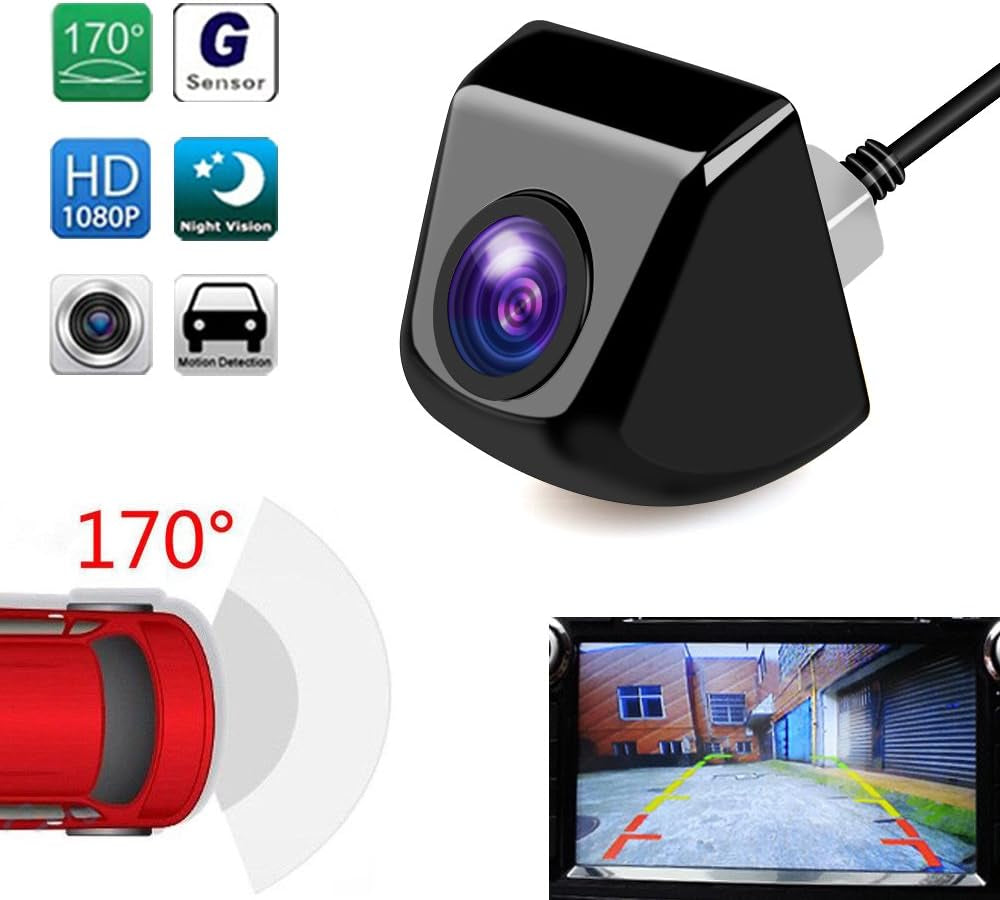 ® Ad Alta Definizione Fotocamera CCD Impermeabile Macchina Fotografica Di Retrovisione Con Ampio Angolo Di Visione (Nero)