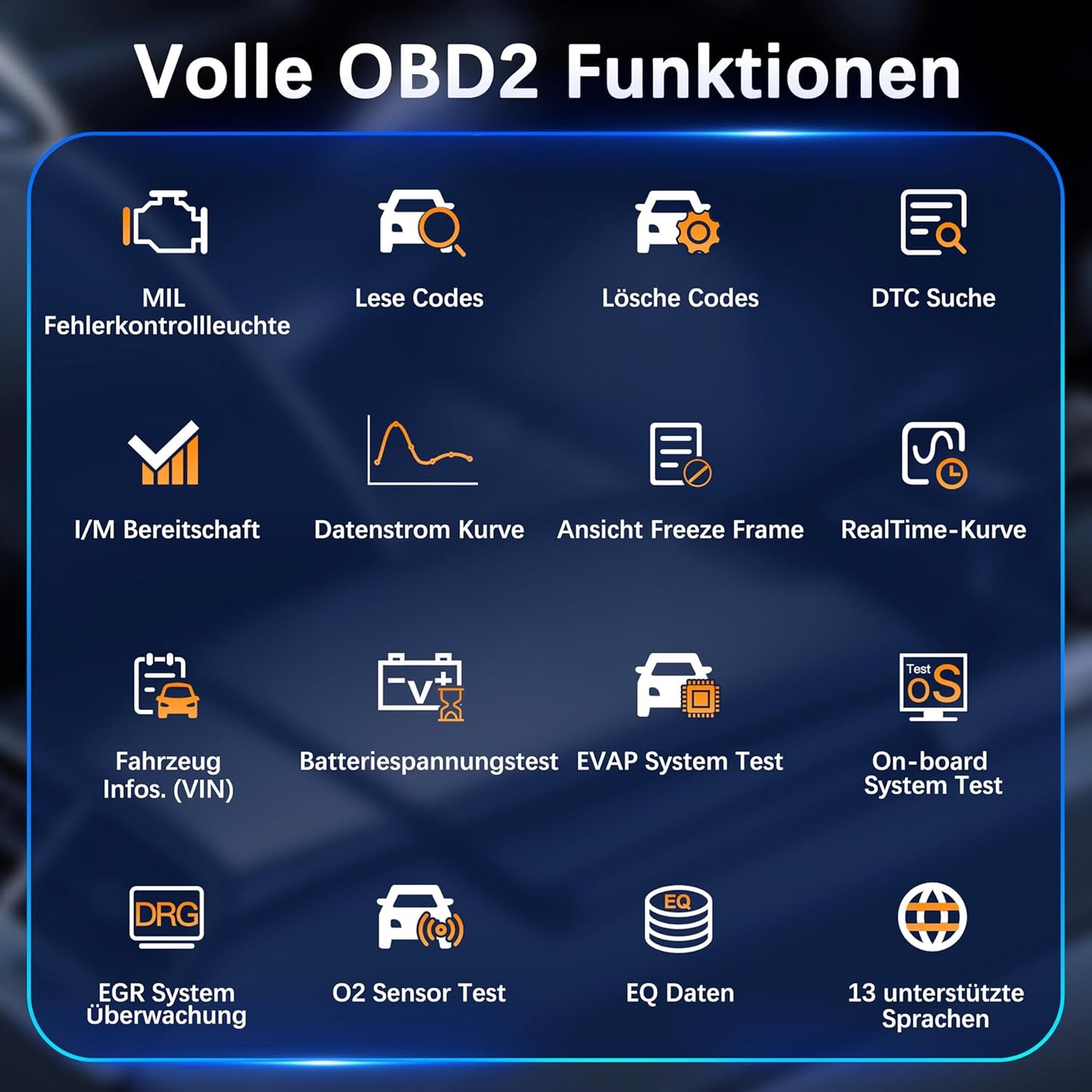 OBD2 - Dispositivo Diagnostico per Auto, OBD, ODB2, Lettore Di Codice Di Errore, Adattatore V619