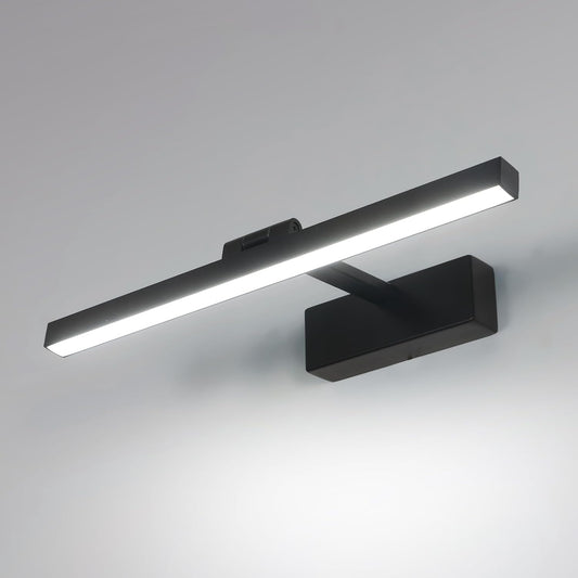 LED Lampada Da Specchio Bagno 9W, Luce Specchio Bagno LED Nero Bianco Freddo 6500K, 1100LM Specchio Armadio Lampada Da Bagno, Luci Da Specchio 40 Cm per Trucco O Illuminazione Armadio