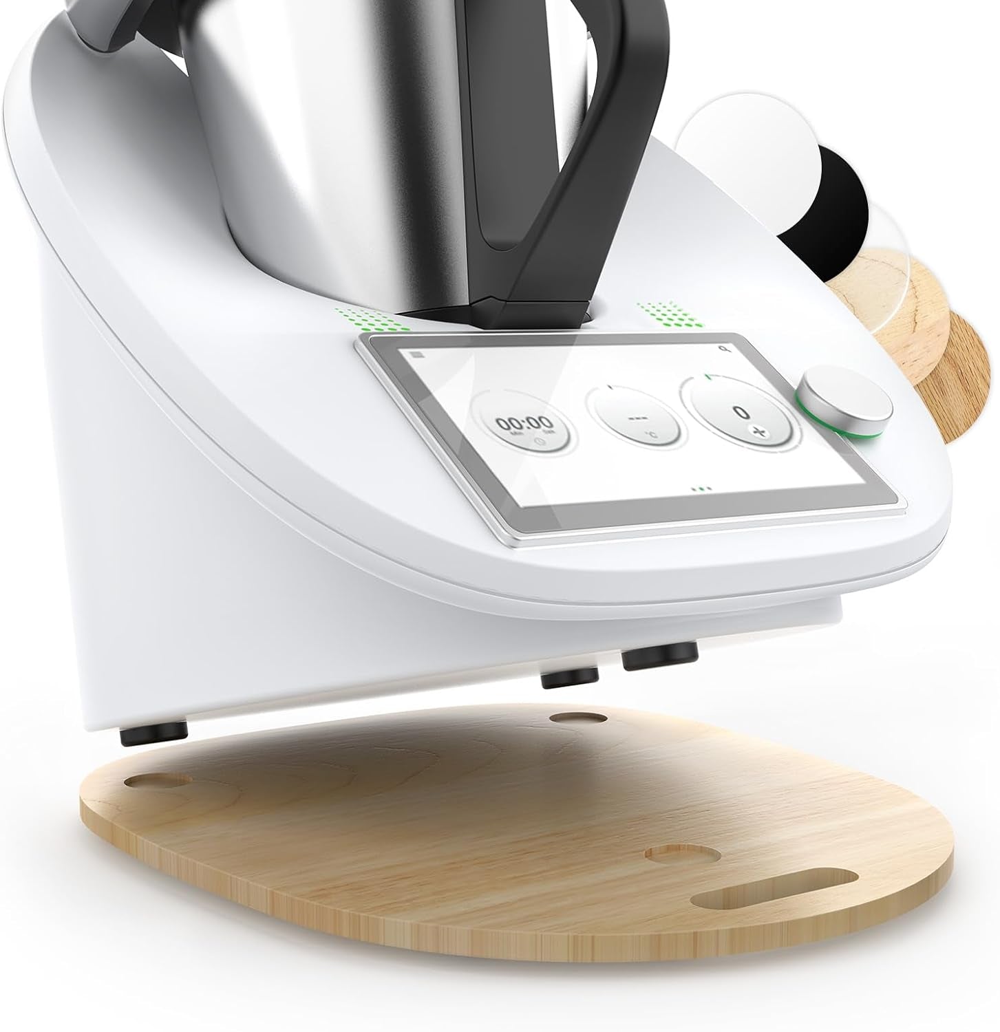 Tavola Scorrevole per Bimby TM6 TM5 in Legno, Vassoio Scorrevole per Thermomix, Facile Da Spostare