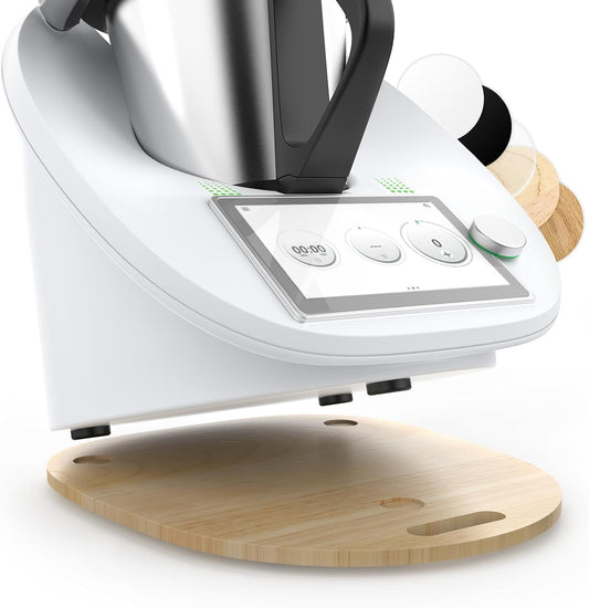Tavola Scorrevole per Bimby TM6 TM5 in Legno, Vassoio Scorrevole per Thermomix, Facile Da Spostare