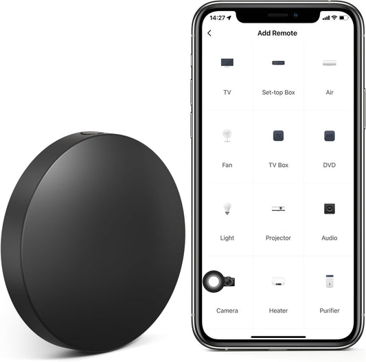 Emylo Smart Home Hub, Telecomando Universale Intelligente Telecomando Condizionatore Universale Wireless, Dispositivo IR+RF, Compatibile Con Tuya Smart Controllo Vocale Alexa Google Home