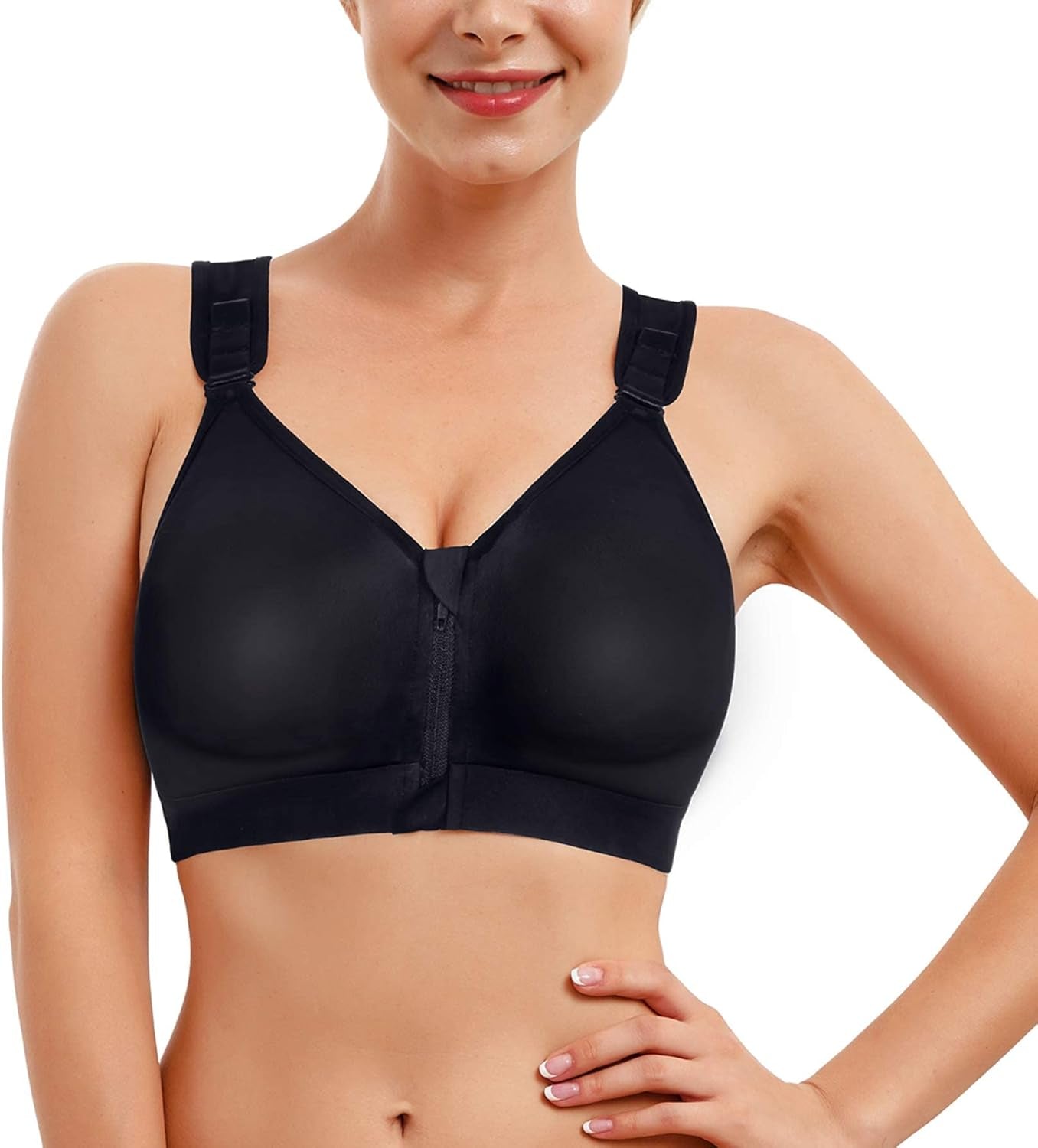 Reggiseno Sportivo Donna Post Chirurgico Cerniera Frontale Reggiseni Senza Ferretto Mastoplastica Bralette