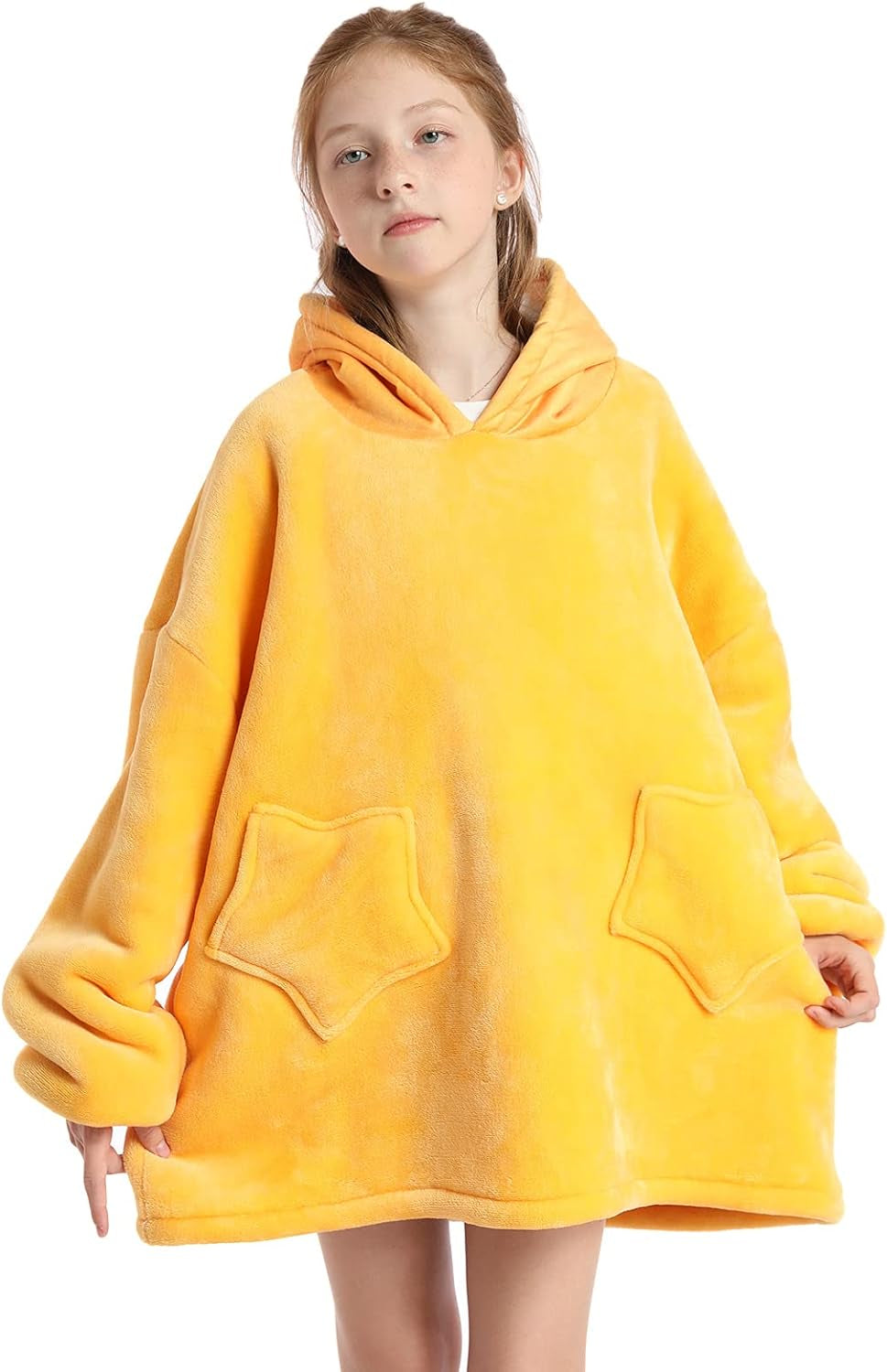 Felpa con cappuccio oversize per bambini, felpa con cappuccio indossabile in pile Sherpa con animali carini per bambini adolescenti, felpa con cappuccio confortevole gigante soffice