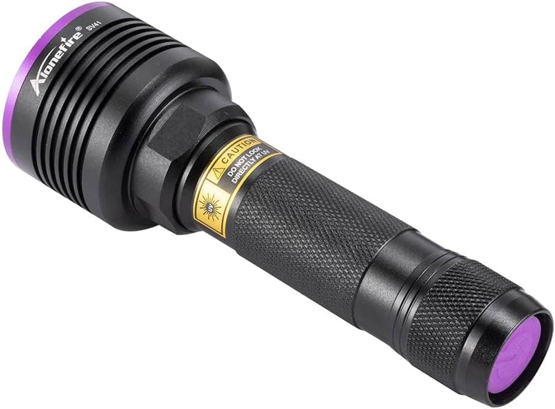 SV41 395Nm Torcia UV Professionale 10W Ricaricabile Ultravioletti Luce Nera Rileva Urina per Resina, Pesca, Fluorescina, Scorpioni, Colla Con Occhiali Protettivi UV, Batteria,Caricabatterie