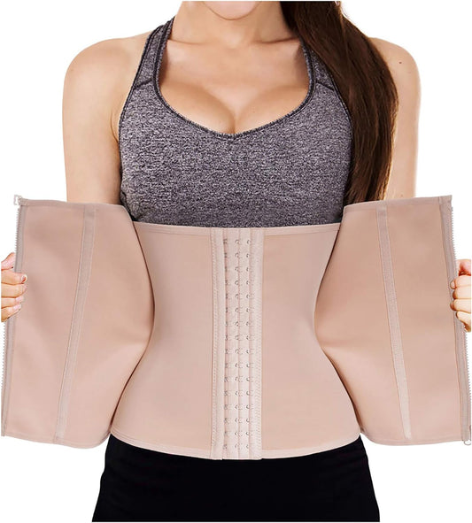 Body Shaper Da Donna, Con 3 File Di Ganci E Chiusura Lampo
