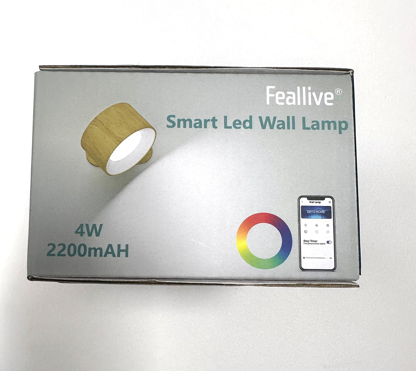 Lampada Da Parete per Interni, Smart, Dimmerabile, Con Batteria, Con Porta Di Ricarica USB, a LED, Controllo Touch, 3 Livelli Di Luminosità, 16 Milioni Di Colori, Girevole a 360°, per Soggiorno