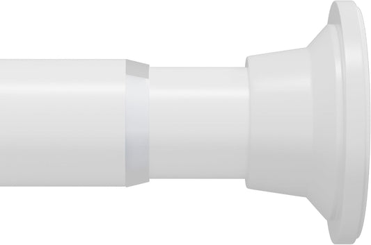 Asta Telescopica Piccola 60 – 90 Cm, Asta Corta per Tenda Da Doccia, Senza Fori, per Armadio, in Acciaio Inox, Colore Nero, Antiscivolo