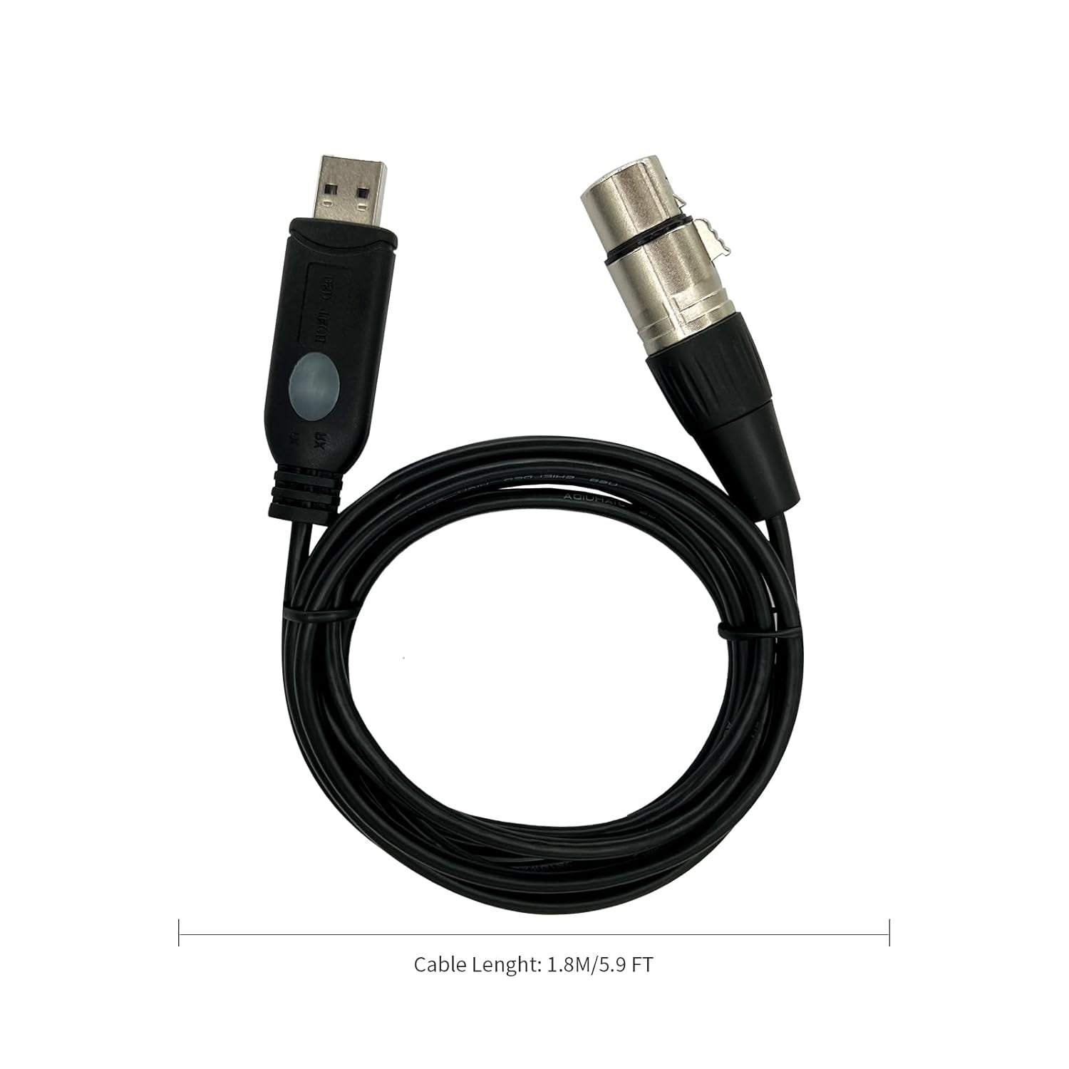 Cavo Da USB a XLR SH-AU20A per Microfoni Dinamici Come Shure (5,9 Piedi)