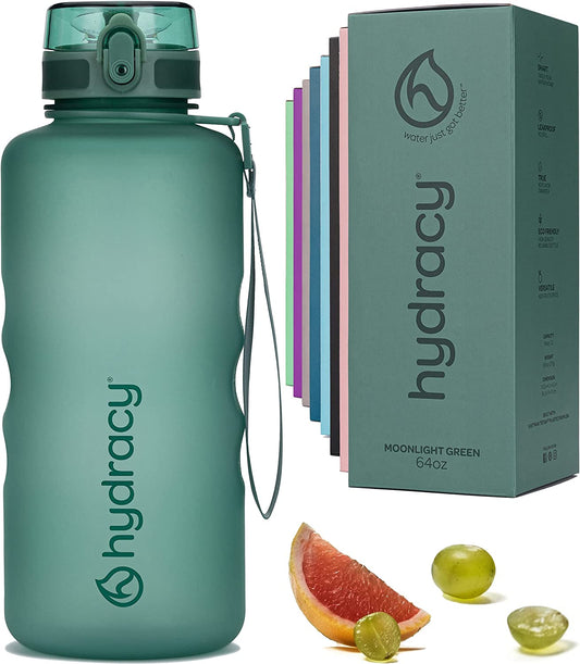 Borraccia Motivazionale Con Indicatore Di Orari - 2 L Borraccia Palestra Senza BPA - a Prova Di Perdite E anti Condensa - Borraccia Colino per Infusione Di Frutta