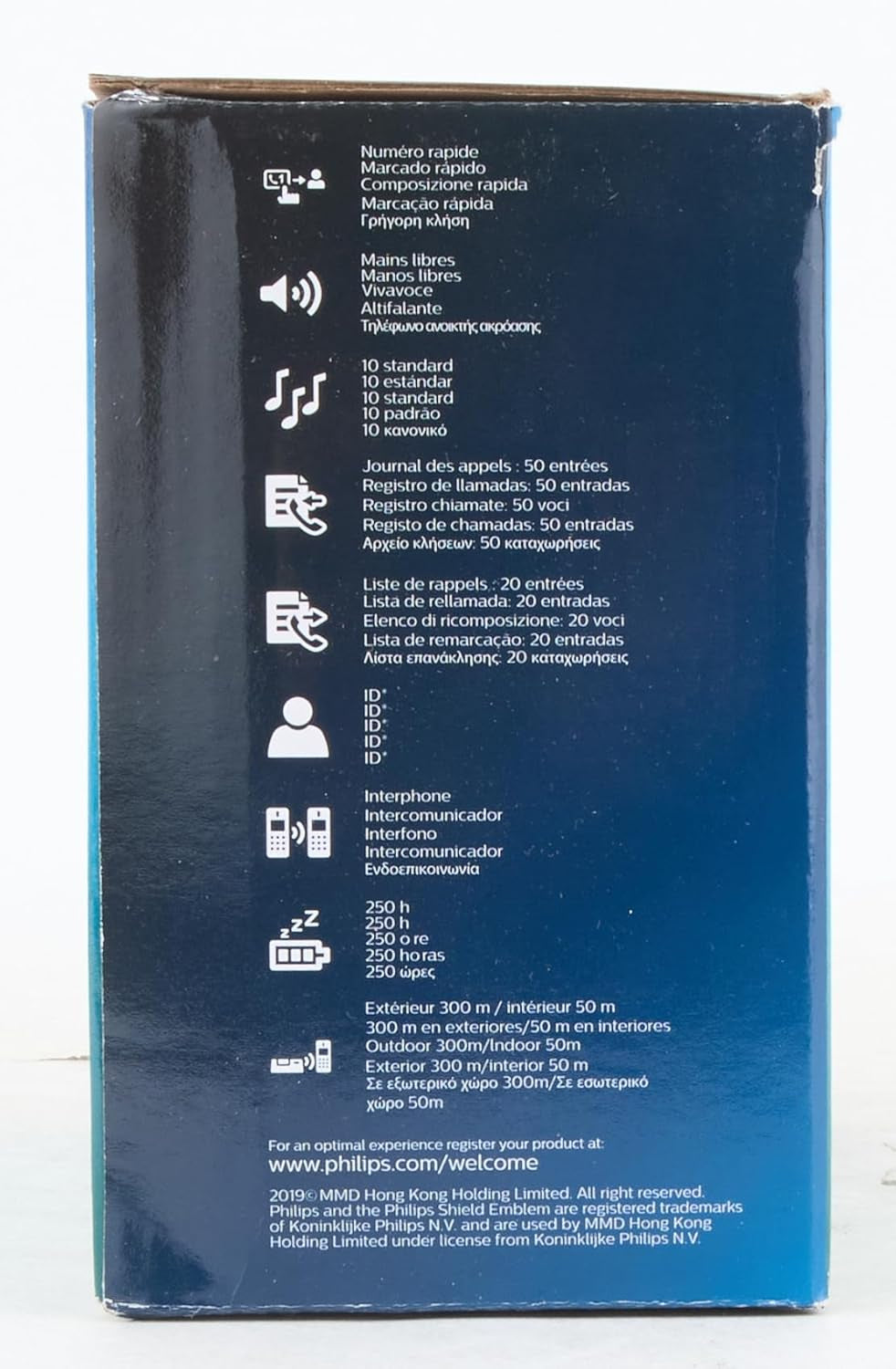 Console PHILIPS DECT D47 Duo SENZA REPONDEUR