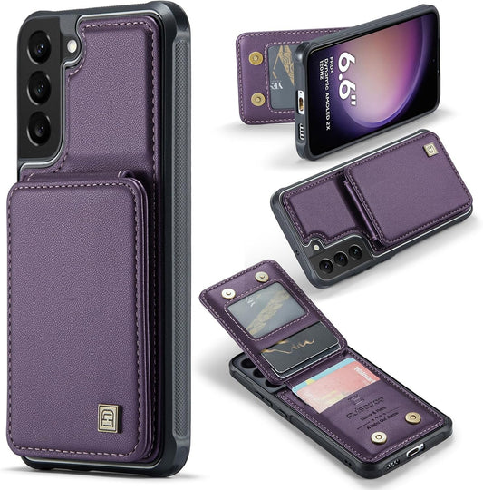 Custodia a Portafoglio per Galaxy S23 plus Con Blocco RFID, Antiurto [Pelle PU Di Alta Qualità] [Slot per Schede] [Chiusura Magnetica] Custodia a Portafoglio Verticale in Pelle Compatibile Con