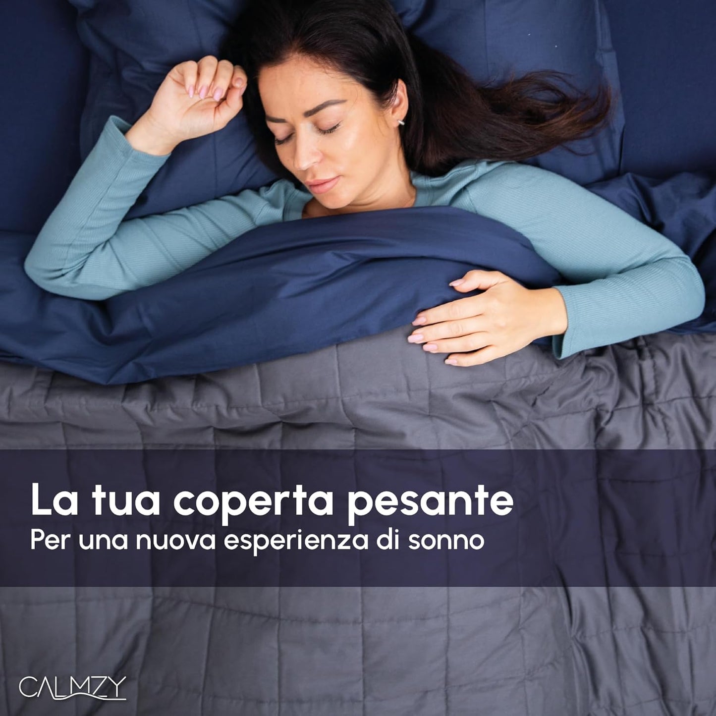 Coperta Pesante 150X200 - Piumino Pesante - Coperta Di Relax Con Perline Di Vetro - Coperta Pesante per Adulti - Coperta Terapeutica in Cotone Al 100% Di Alta Qualità - Coperta Pesante 8 Kg