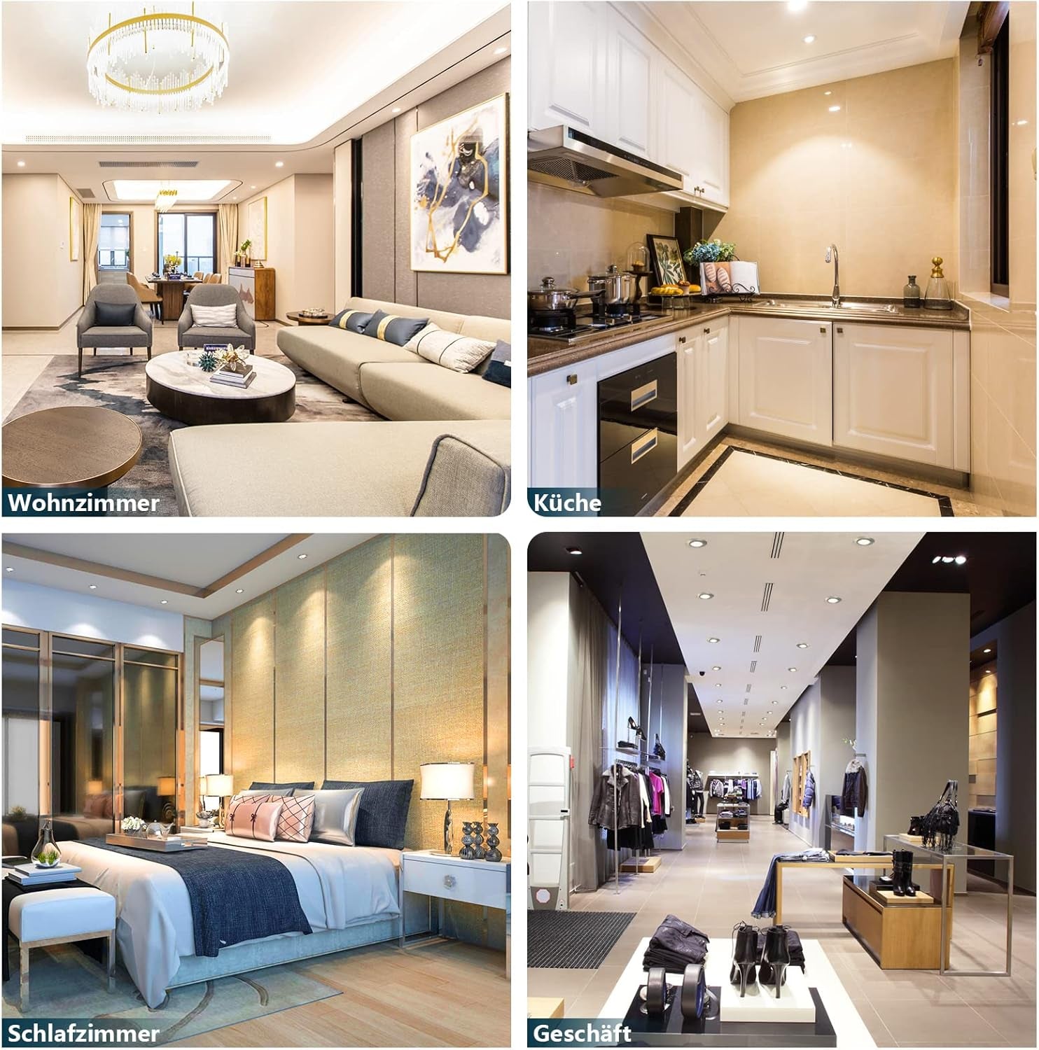 6X 5W Faretti LED Da Incasso per Cartongesso Orientabile 40°,450LM Luce Naturale,Foro 70-75Mm per Interno Cucina,Ultra Slim 30Mm,Faretti Led Soffitto 220V
